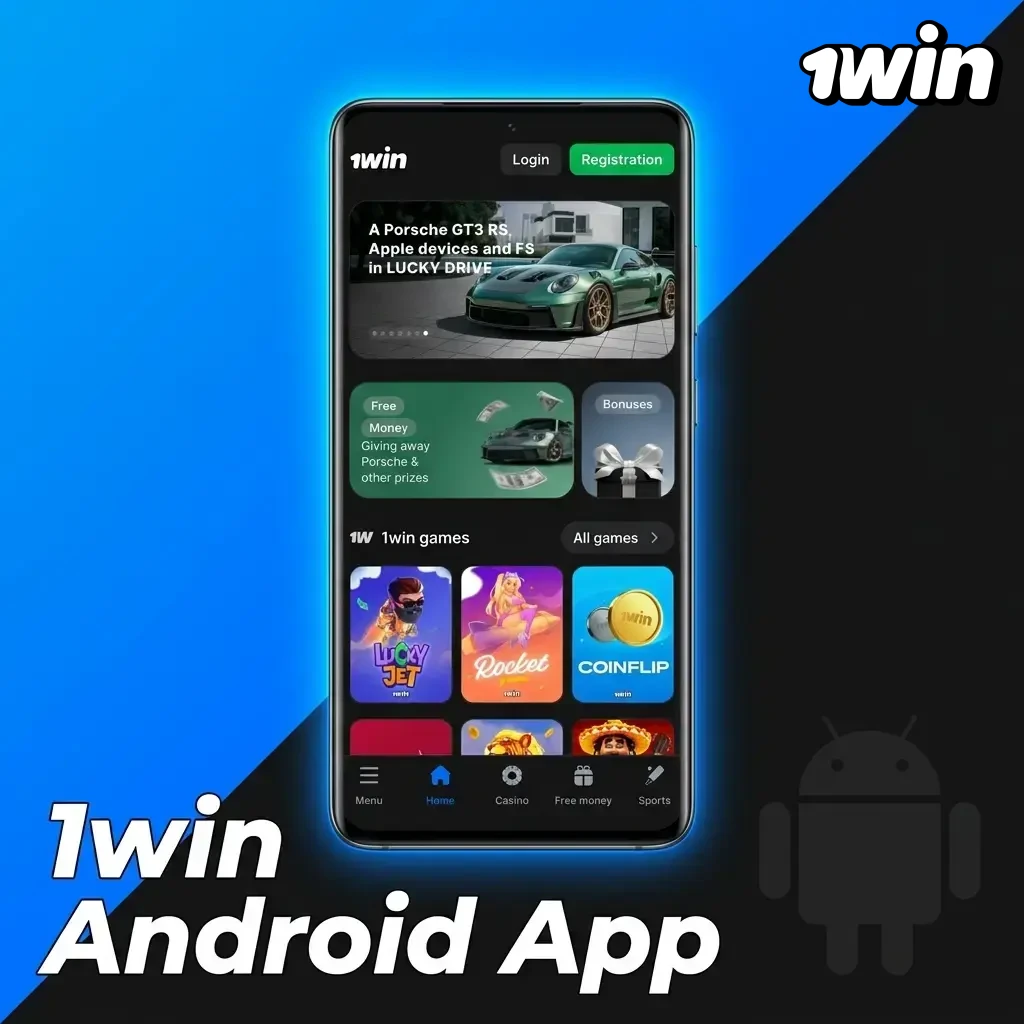 1win Android app APK download and installation guide on a mobile device running Android 5.0 or higher