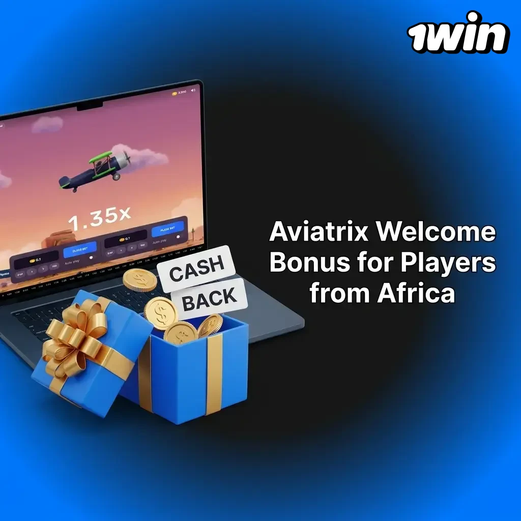 1win 500% welcome bonus for African players on Aviatrix spread across first 4 deposits