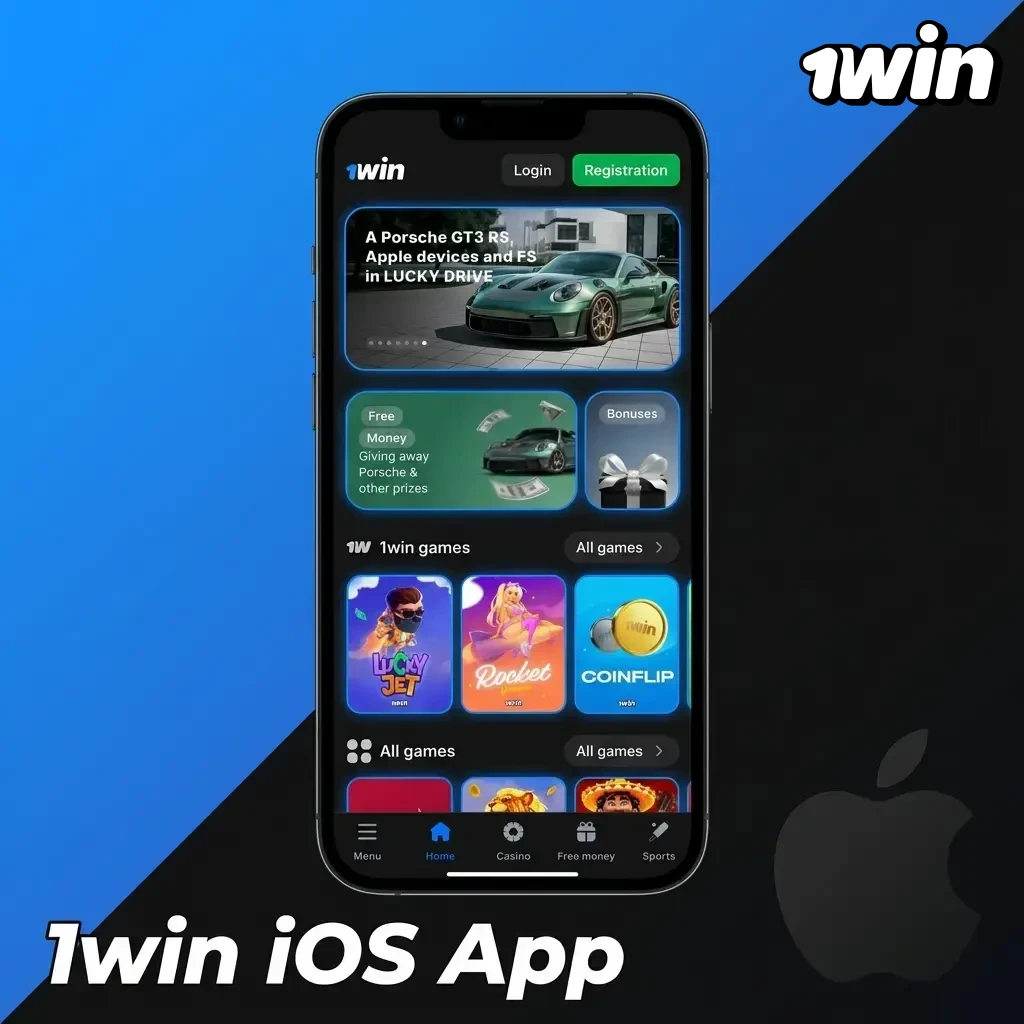 1win iOS app download guide for iPhone and iPad running iOS 12.0 or later with Touch ID and Face ID support