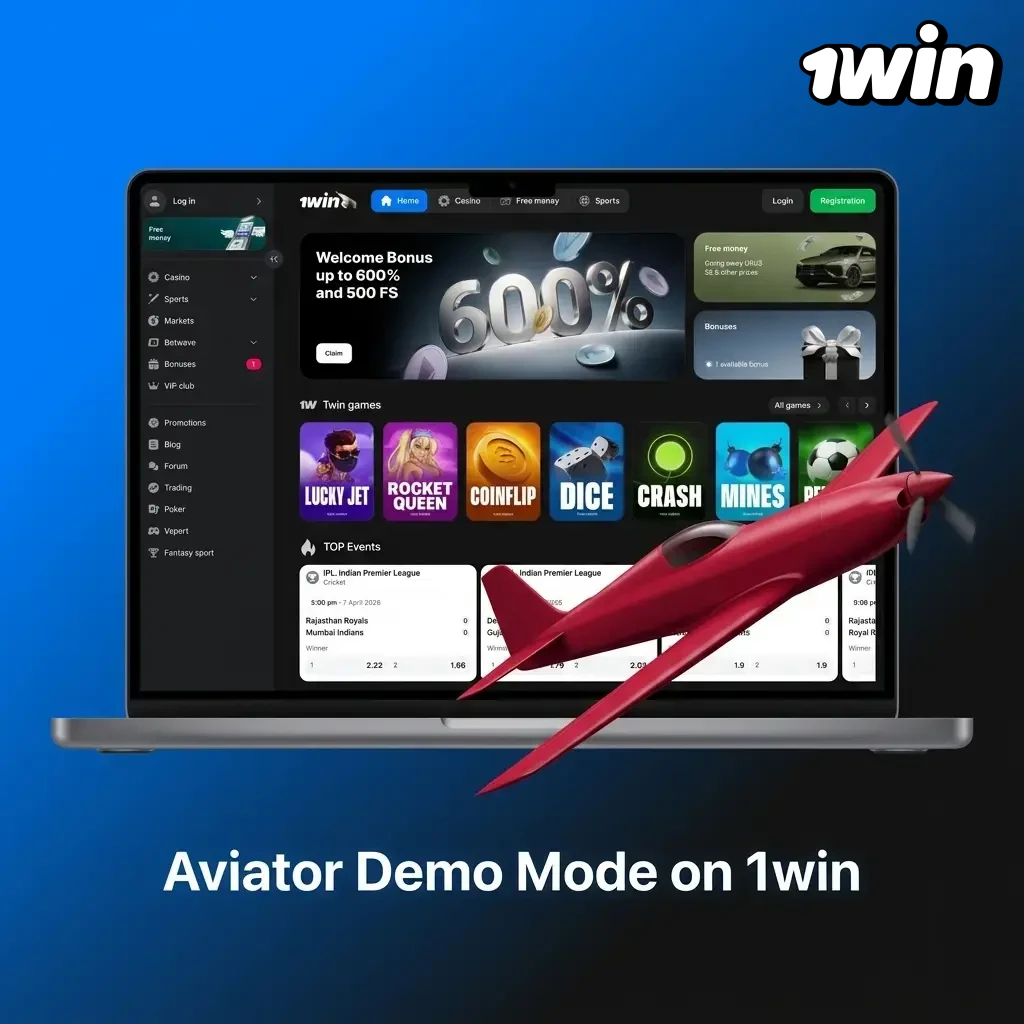 Aviator Demo Mode on 1win