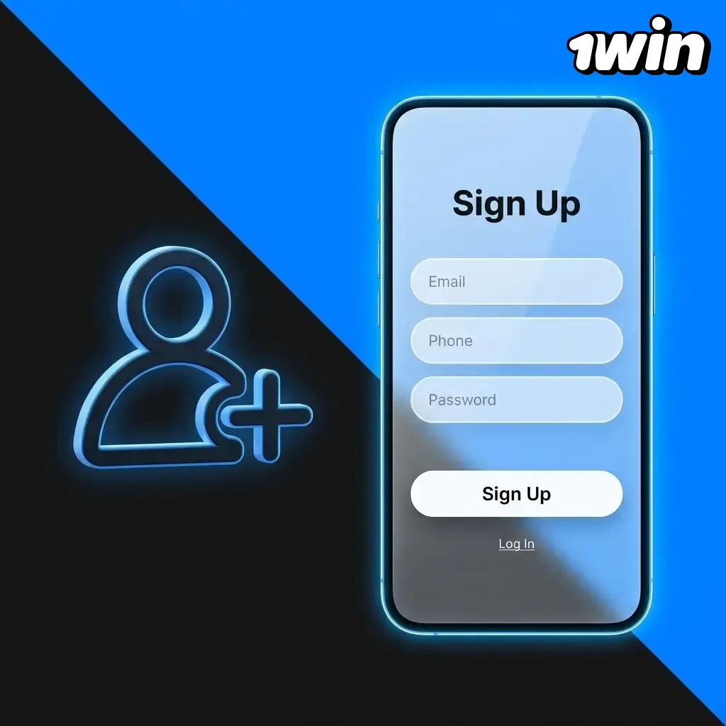 1win Africa registration steps showing sign-up form with 4 methods and 500% welcome bonus activation guide