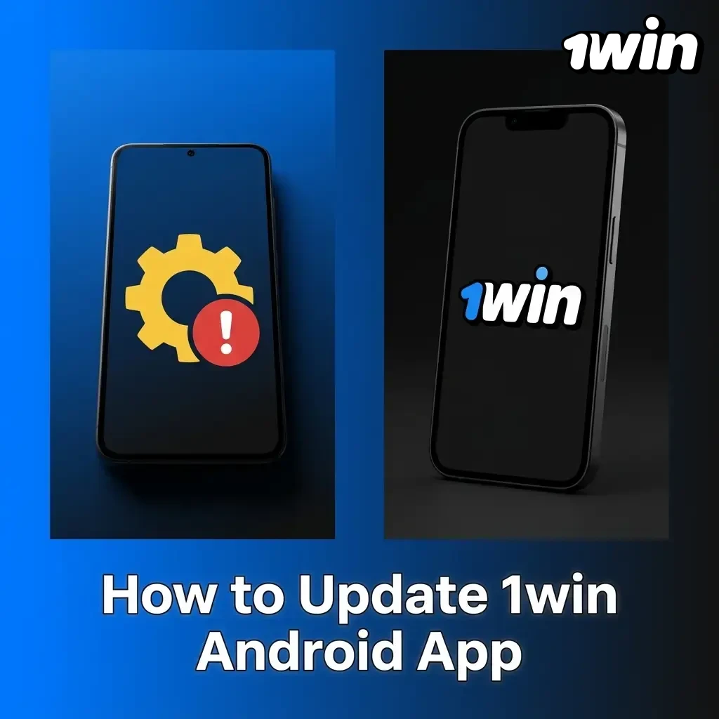 Step-by-step guide to manually update the 1win Android app by downloading and installing the latest APK version