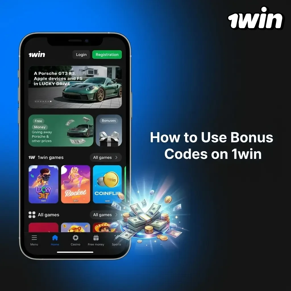 Step-by-step guide on how to enter and apply bonus promo codes on 1win registration and deposit page