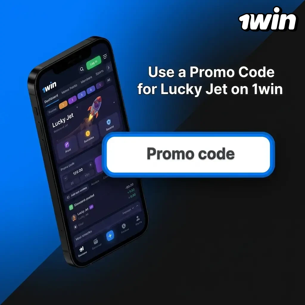 1win Lucky Jet promo code field during registration for bonus credit on first deposit
