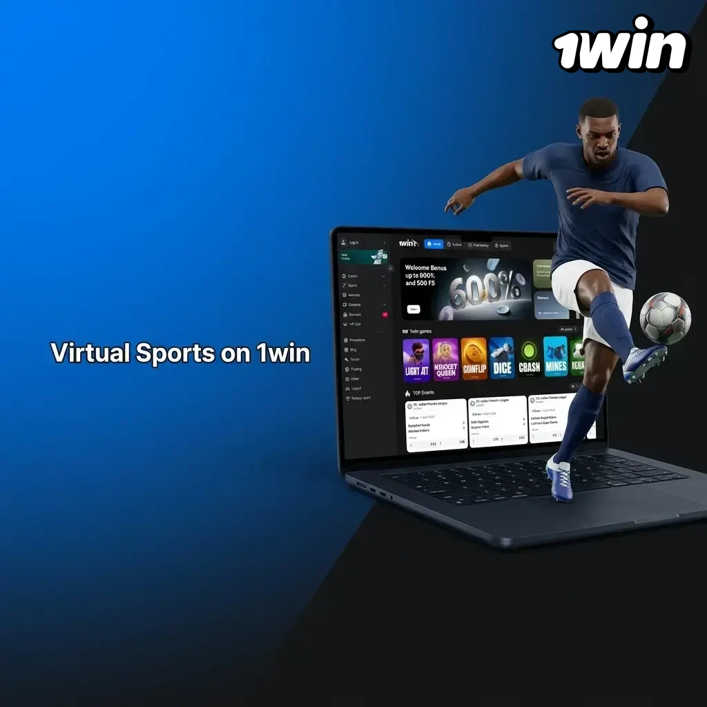 Virtual sports betting on 1win Africa with simulated football, horse racing, basketball, tennis, and greyhound racing 24/7